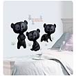 Brave 3 Brother Bears Peel and Stick Giant Wall Decals